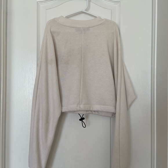 urban plant (sws active) - white cropped adjustable sweatshirt - Picture 2 of 3